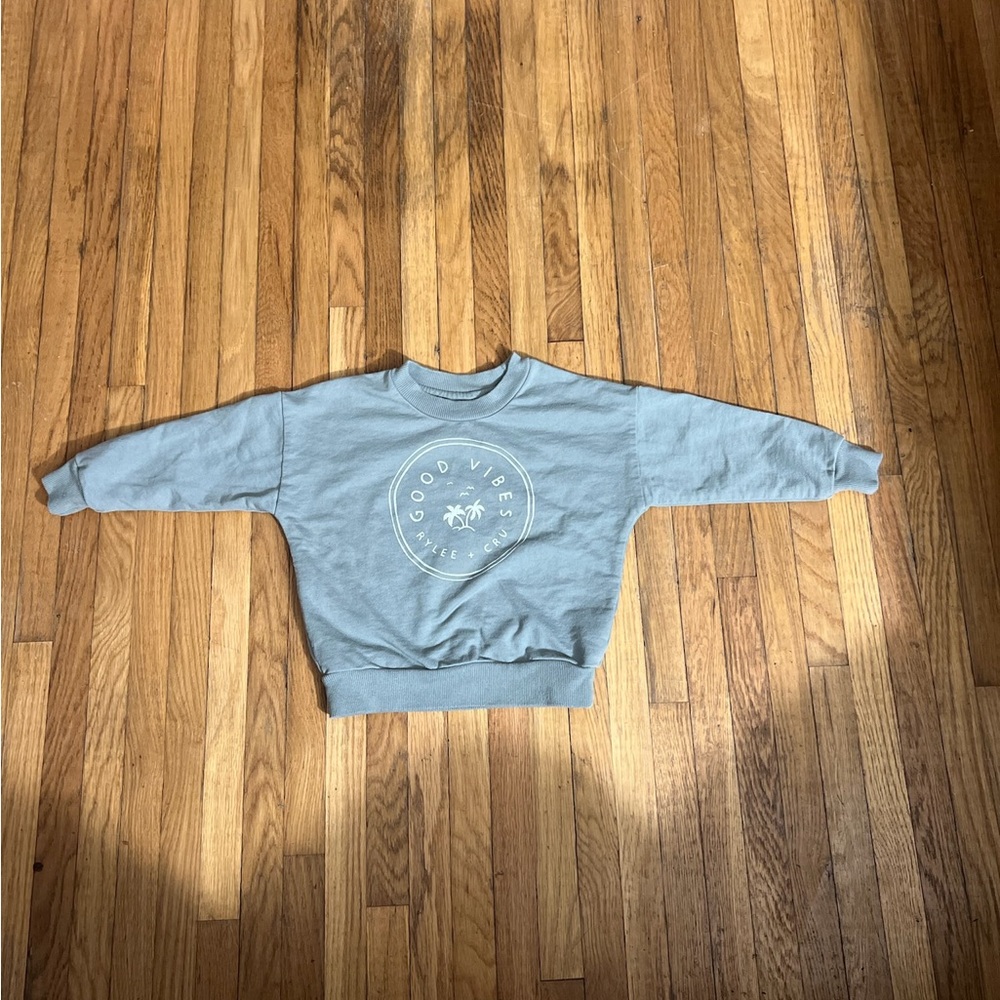 Rylee + Cru 18/24M Good Vibes Palm Tree Graphic Sweatshirt